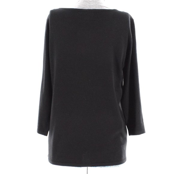 By Design Black Pullover with Grommet Trim L NWT - Picture 4 of 7